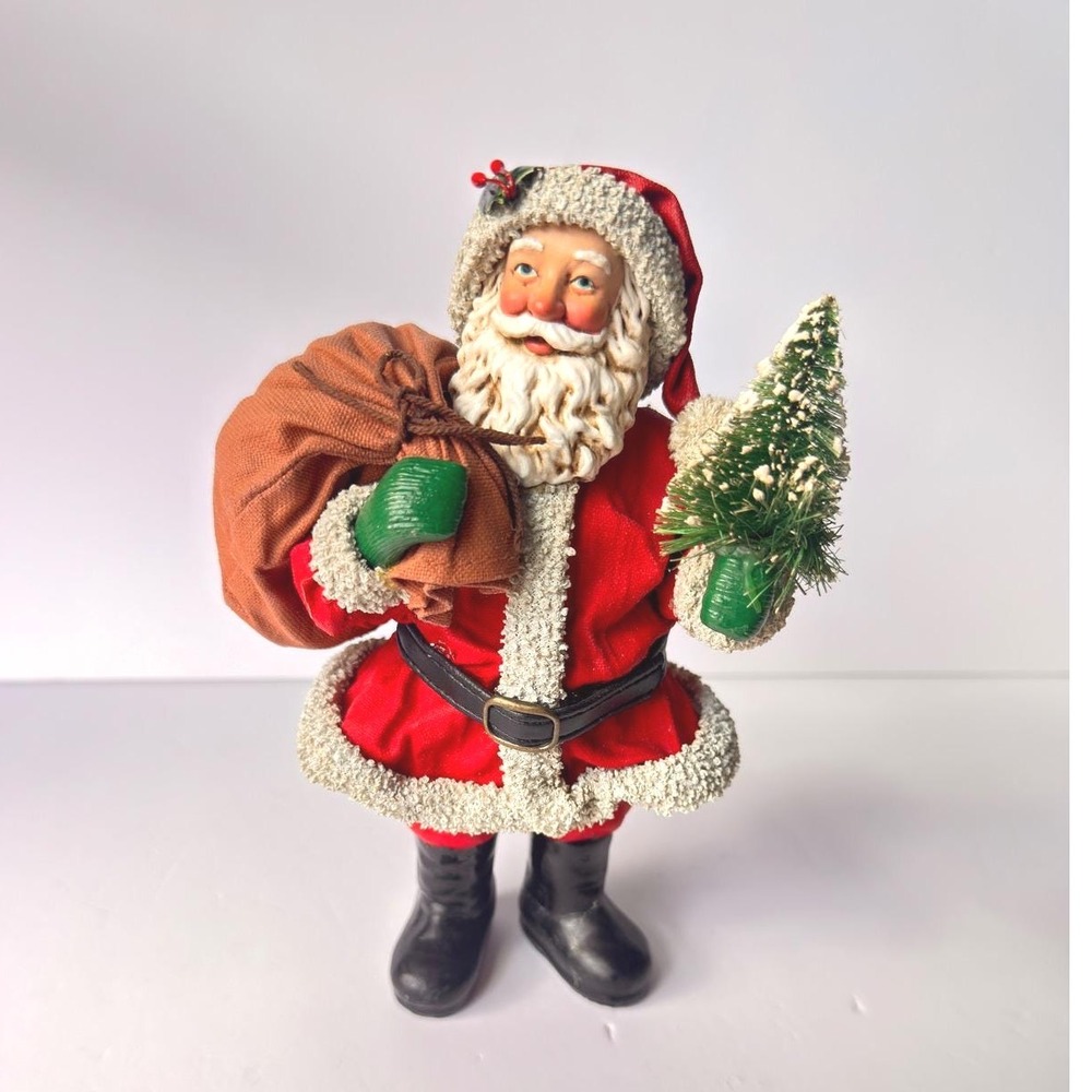 Vintage 1994 Clothtique by Possible Dreams "Jolly St Nick" Santa Claus 8" SEE
